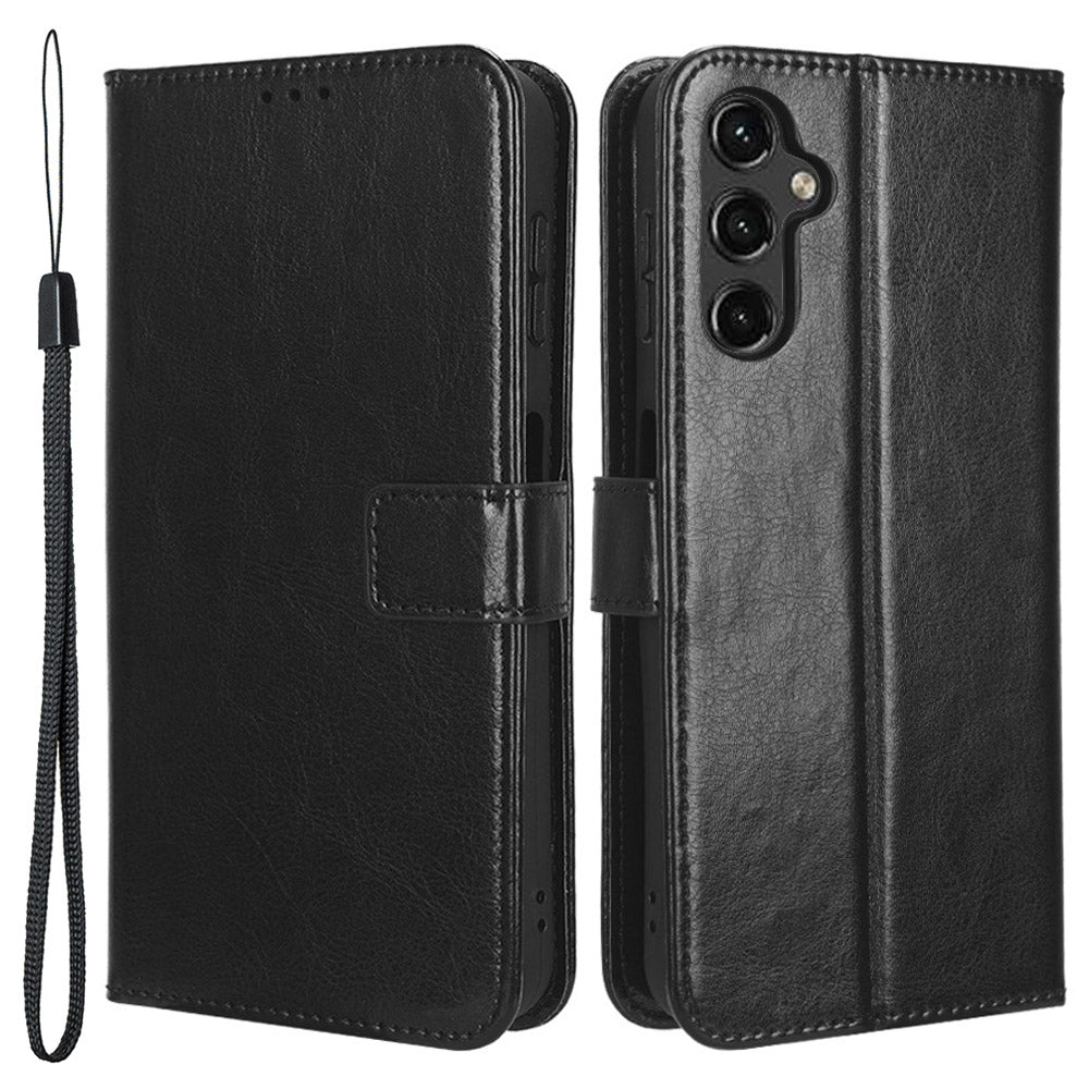 For Samsung Galaxy A24 4G / A24 5G Wallet Case PU Leather Crazy Horse Texture Stand Folio Flip Phone Cover For Samsung Galaxy A24 4G / A24 5G Wallet Case PU Leather Crazy Horse Texture Stand Folio Flip Phone Cover